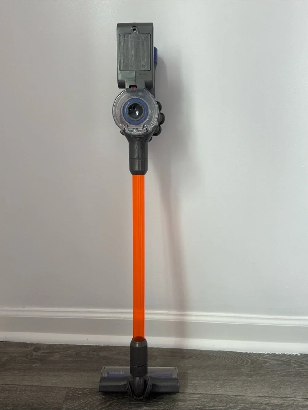 Dyson Kids Stick Vacuum Toy in Gray, Blue and Orange
